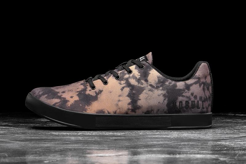 Black Nobull Toffee Tie-Dye Canvas Women\'s Trainers | CA Q1947M